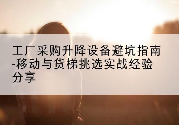 磐安移动式升降机怎么选-工厂采购升降设备避坑指南-移动与货梯挑选实战经验分享